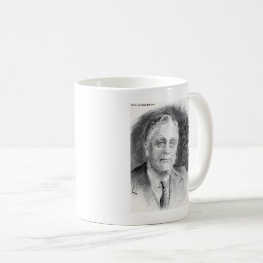 Mug Quota de Beautiful FDR Portrait & Fear Itself (Devant droit)