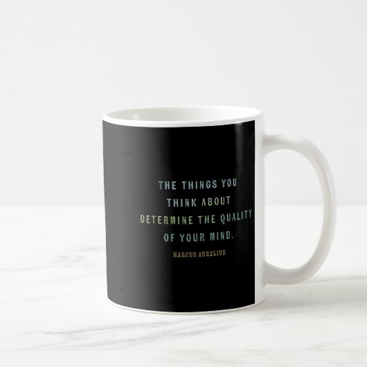 Mug Quote By Marcus Aurelius, Mindset Motivational Quo (Droite)