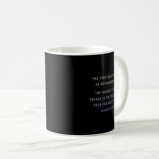 Mug Quote By Marcus Aurelius Stoic, Mindset Motivation (Devant droit)