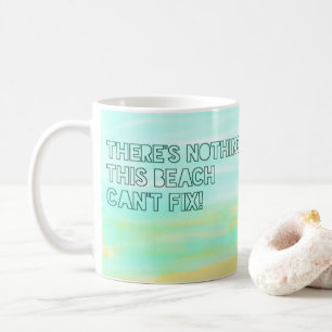 Mug Quote d'aquarelle Plage Typographie minimaliste