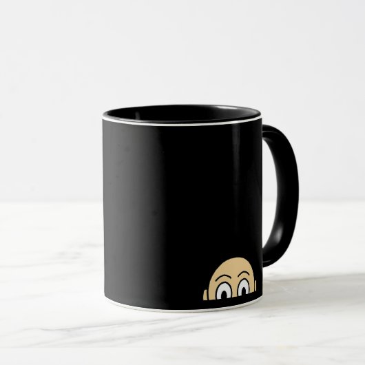 Mug Quote de base graphique Peekaboo (Devant droit)