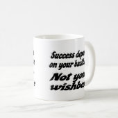 Mug Quote de motivation de la colonne vertébrale de su (Devant droit)