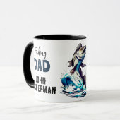 Mug Quote de pêche aux gros poissons (Devant gauche)