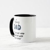 Mug Quote de pêche aux gros poissons (Devant gauche)