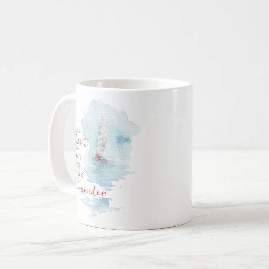 Mug Quote d'eau de mer tranquille (Devant gauche)