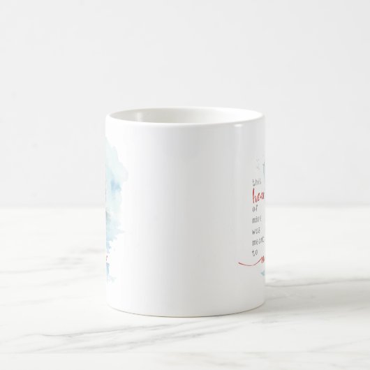 Mug Quote d'eau de mer tranquille (Centre)