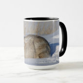 Mug R5 Lapin de coton en neige (Devant droit)
