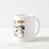 Mug R est pour Reptile. Illustration détaillée de l'il (Devant droit)