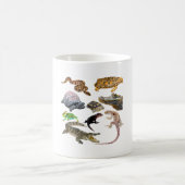 Mug R est pour Reptile. Illustration détaillée de l'il (Centre)