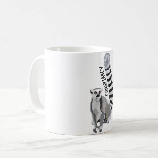 Mug R est pour Ring Tail Lemur (Devant gauche)