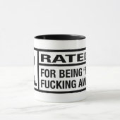 Mug R évalué pour être impressionnant (Centre)