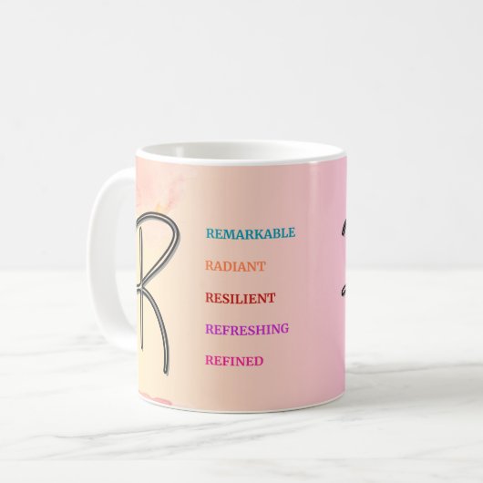 Mug "R" initial (11oz) (Devant gauche)