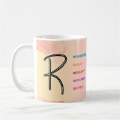 Mug "R" initial (11oz) (Gauche)