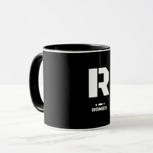 Mug R(Romeo) OTAN Alphabet phonétique et code morse