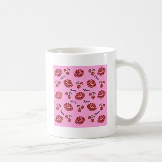 Mug RAB Rockabilly Cherry Kisses on Pink (Droite)