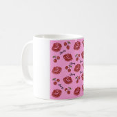Mug RAB Rockabilly Cherry Kisses on Pink (Devant gauche)