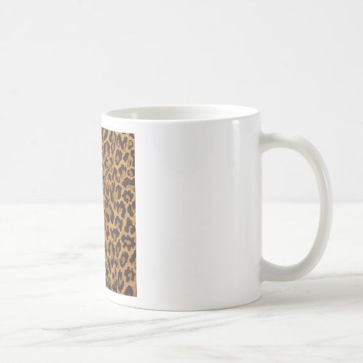 Mug RAB Rockabilly Imprimé Léopard Marron Or (Droite)