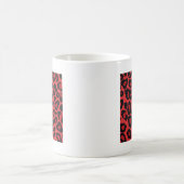 Mug RAB Rockabilly Imprimé Léopard Rouge Noir (Centre)