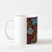 Mug RAB Rockabilly Leopard Zebra Puzzle Imprimer Cadea (Gauche)