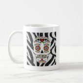 Mug RAB Rockabilly Sugar Skull on Zebra (Gauche)