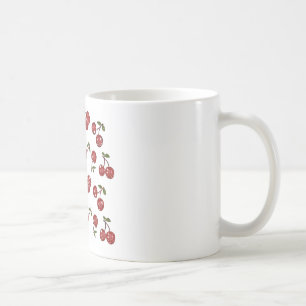 Mug RAB Rockabilly Très Cerises Cerises Sur Fond Blanc