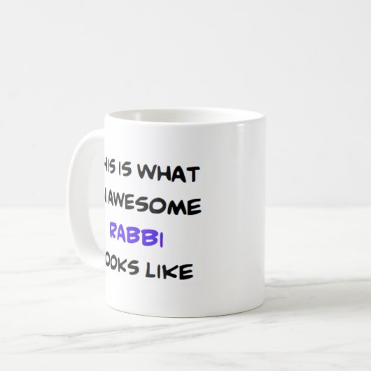 Mug rabbin, génial (Devant gauche)