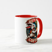 Mug Rabbit Accélère : Achetez-Moi Du Café ! Acheter Un (Devant droit)