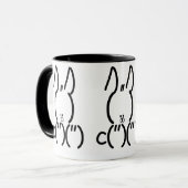 Mug Rabbit ASCII (Devant gauche)