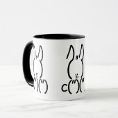 Mug Rabbit ASCII (Devant gauche)