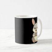 Mug Rabbit Bunny Doing Heart With Hands Valentines Day (Devant droit)