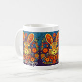 Mug Rabbit de Pâques - Art populaire - Pâques (Devant gauche)