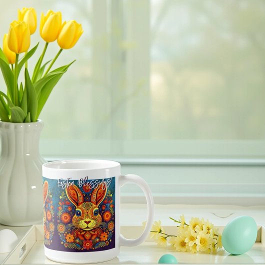 Mug Rabbit de Pâques - Art populaire - Pâques