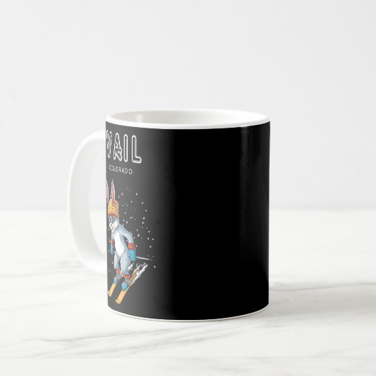 Mug Rabbit de ski Vail Colorado (Devant gauche)