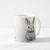 Mug Rabbit d'hiver personnalisé Animaux de compagnie A (Devant droit)