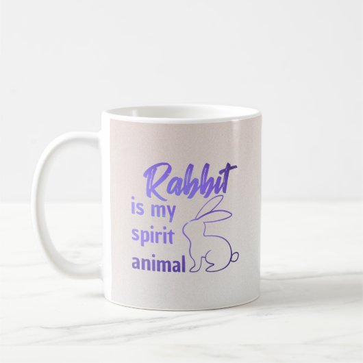 Mug Rabbit is my spirit animal (Gauche)