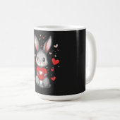 Mug Rabbit Lover Heart Girl (Devant droit)