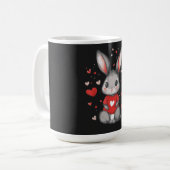 Mug Rabbit Lover Heart Girl (Devant gauche)