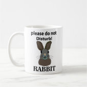 Mug Rabbit S'Il Vous Plaît Ne Disturbe Pas Lapin Drôle (Gauche)
