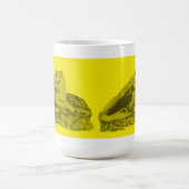 Mug Rabe mit Wolf schwarz gelée Design (Centre)