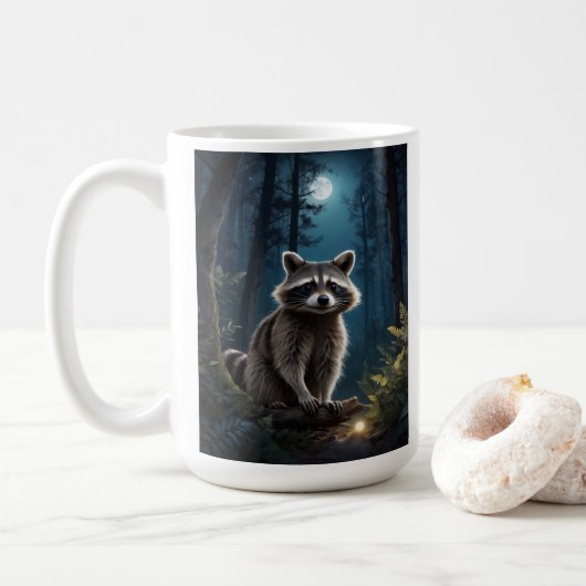 Mug Raccoon Adventure par Moonlight Wildlife (Avec donut)