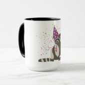 Mug Raccoon - Animaux ayant une fête (Devant gauche)