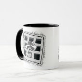 Mug Raccoon coincé dans Grate Illustration (Devant gauche)