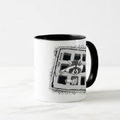 Mug Raccoon coincé dans Grate Illustration (Devant droit)