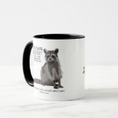 Mug Raccoon de la détresse sociale (Devant gauche)