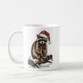 Mug Raccoon de Noël (Gauche)
