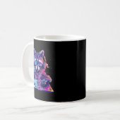 Mug Raccoon Dj Edm Techno House Music Funny Animal Lov (Devant gauche)