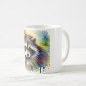 Mug Raccoon Dog 020924AREF109 - Watercolor (Devant droit)