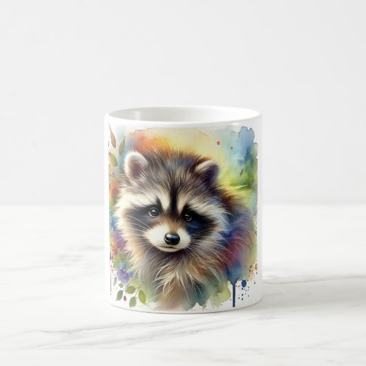 Mug Raccoon Dog 020924AREF109 - Watercolor (Centre)