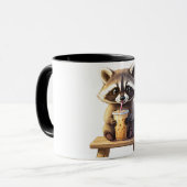 Mug Raccoon Drinking Iced Coffee (Devant gauche)
