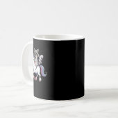 Mug Raccoon équitation Unicorn mignon Imaginaire anima (Devant gauche)